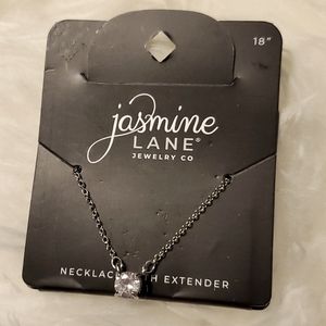 NWT Jasmine Lane Jewelry Co 18" Silver Chain Necklace With Extender